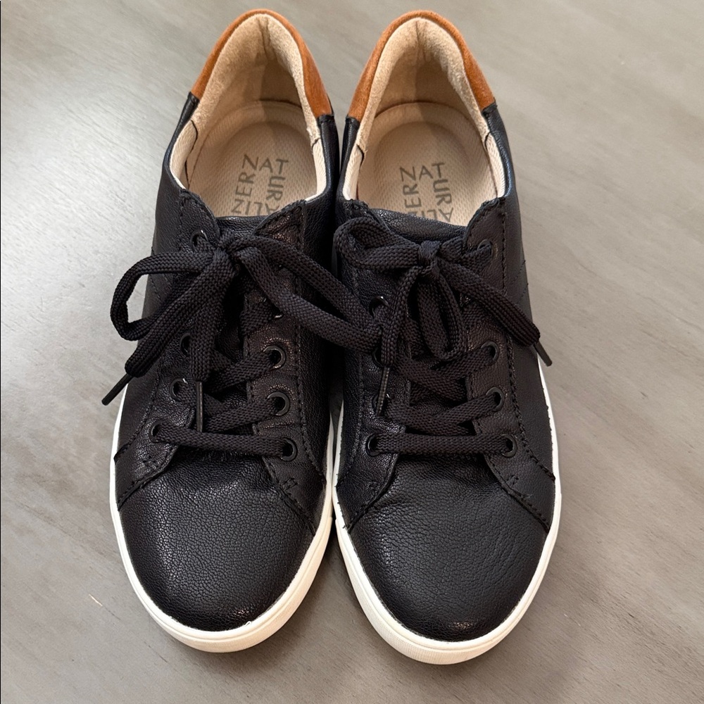 Naturalizer Black Leather Sneakers